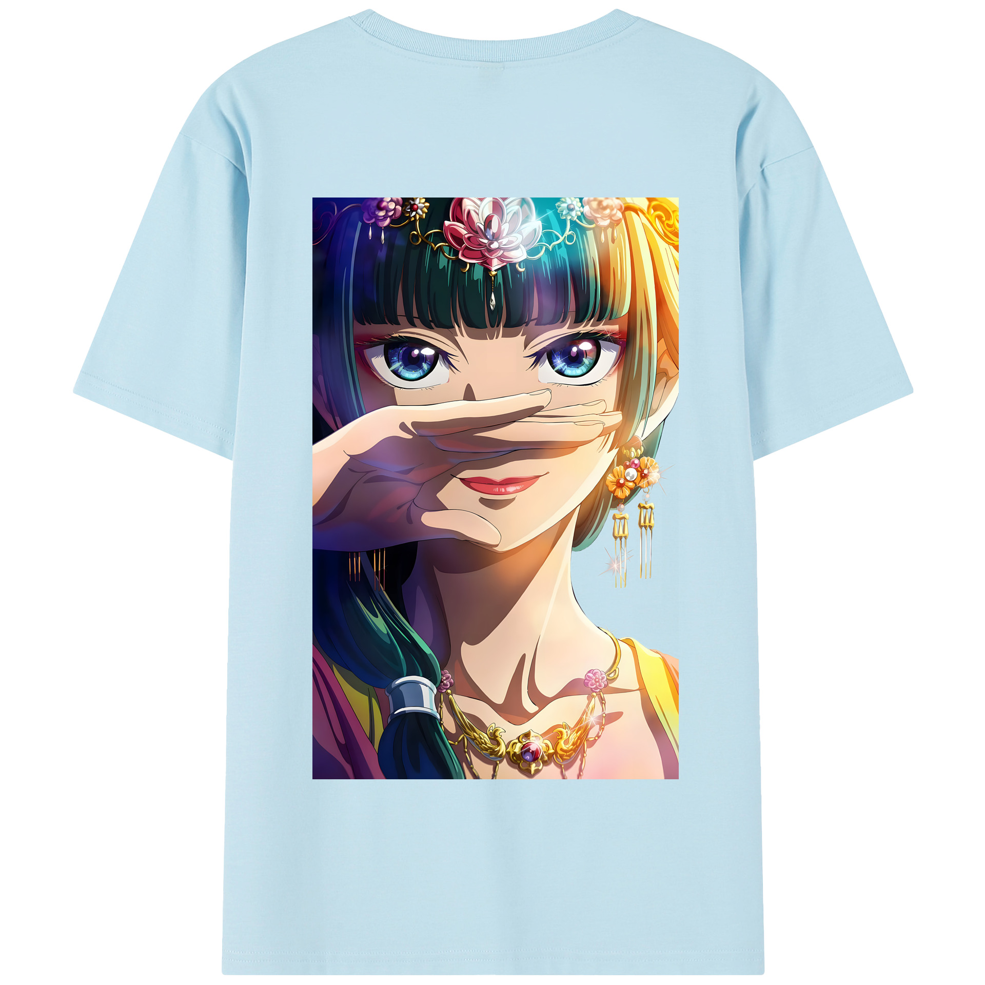 （画像用） 薬屋のひとりごと The Apothecary Diaries 綿100％半袖Tシャツ（背面プリント）